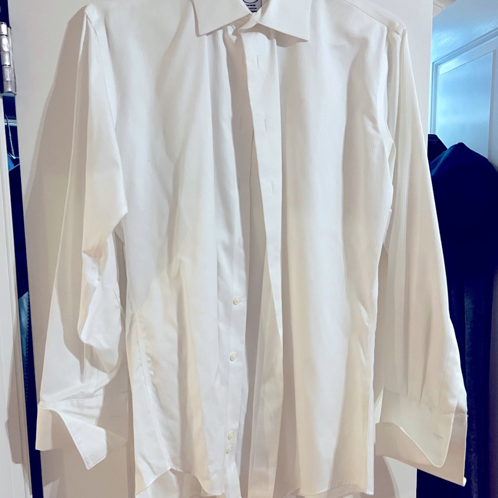 Mens Tuxedo French Cuff Shirt